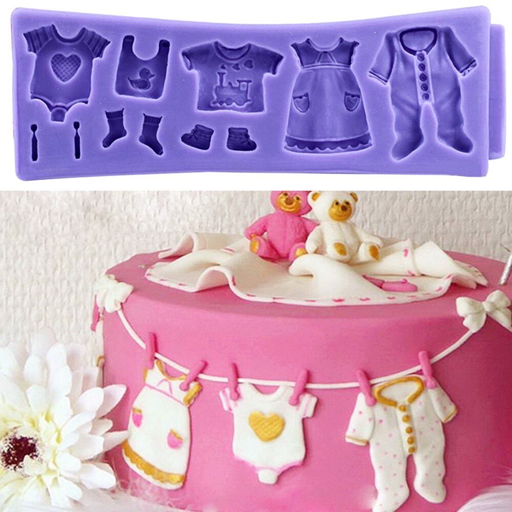 Fondant Baby Clothes Mould set of 2 TheChocoSupplies