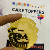 Designer Happy Father's Day | Coin topper | Pack of 5pcs