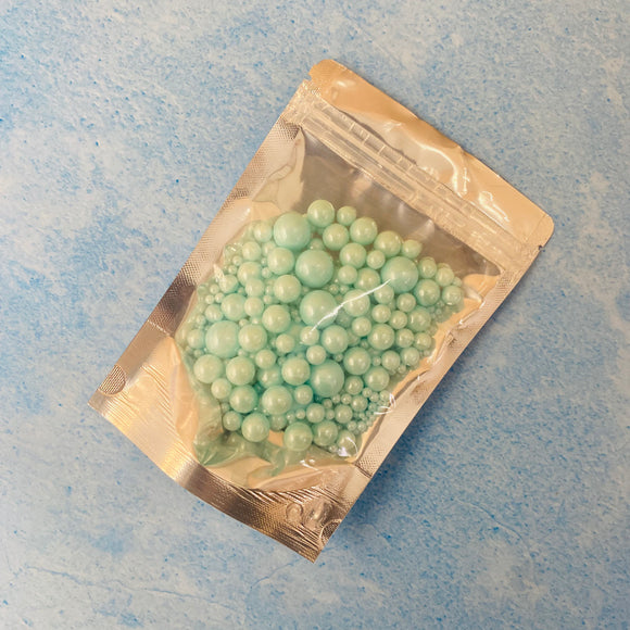 Blue Colour Pearls Mix Size | Pack of 100gms