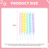 Cute Aesthetic Thick Korean Spiral Candle (Pack of 6pcs)