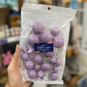 Deep Lavender Faux Balls For Cake Decoration | Pack of 20pcs | DARK LAVENDER