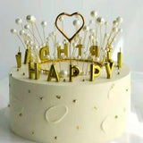 Happy Birthday Candle set | Gold