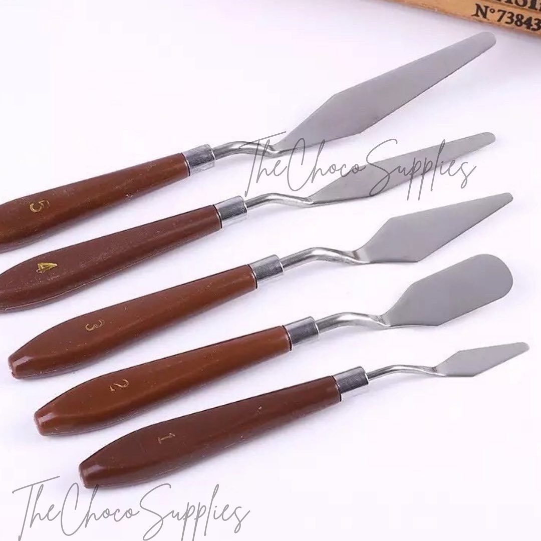 Painting Knives Of Various Sizes & Shapes Set Of 5 at Rs 270/piece