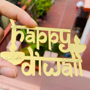 Happy Diwali Cutouts (hinglish) ( Pack of 10pcs)