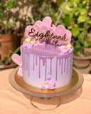 Eighteen Birthday Cake Topper - Gold
