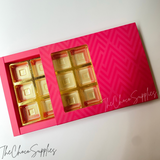 12 cavity Pink Soft Slider Chocolate Box