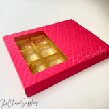 12 cavity Pink Soft Slider Chocolate Box