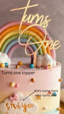 Turns One Cake Topper