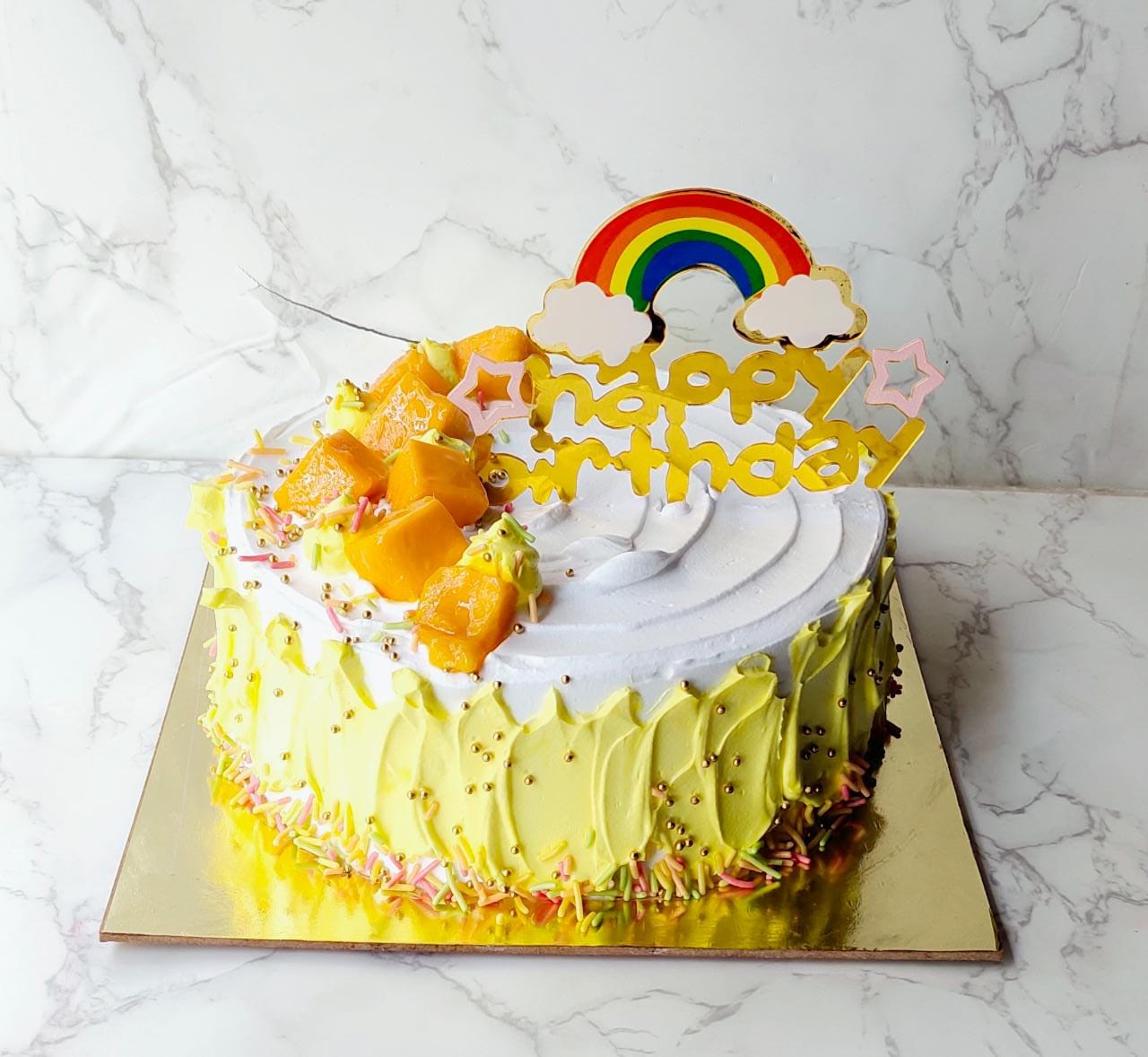 Rainbow Cake Topper (Orange) – ohitsperfect