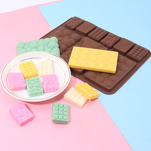 All in One Bar Mould 2.0 | 9 in 1 bar mould | Bubbly , Diamond, Button Medium size mould